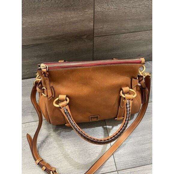 Dooney & Bourke Florentine Leather Small Satchel Natural B000551 - Picture 11 of 12